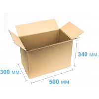 Коробка (500 х 300 х 340), бурая